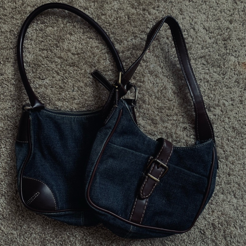 Denim mini handbags